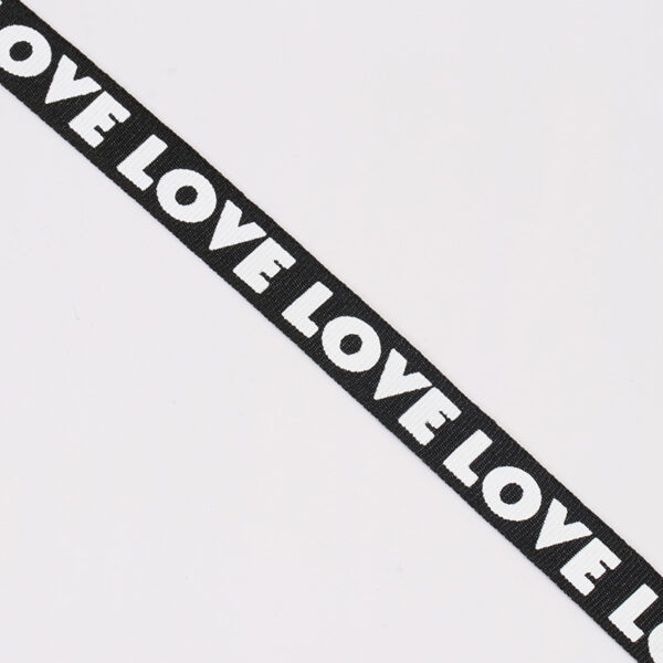 Plain Polyester Logo-Printed Tape – English Letter Binding for Necklines, Sides & DIY Fashion Projects