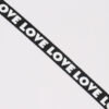 Custom Logo Polyester Webbing Tape – Printed English Letter Edge Trim & Back Neck Binding for Clothing, Bags, DIY Crafts & Fashion Accessories