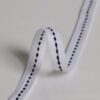 JXL-T-0020-1 In-Stock Black & White Plain Weave Dot Webbing – Polyester Side Stripe Tape for Apparel & Fashion Decoration