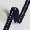 JXL-T-0020-2 In-Stock Black & White Plain Weave Dot Webbing – Polyester Side Stripe Tape for Apparel & Fashion Decoration