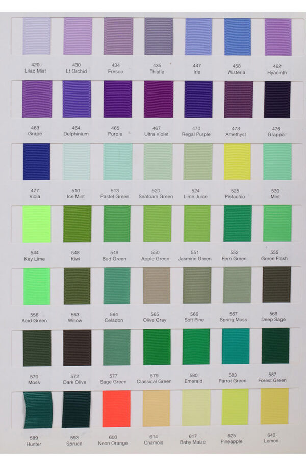 Custom Color Polyester Grosgrain Ribbon – Striped Ribbed Tape for Hair Bows, Garment Trim & DIY Accessories (Factory Stock Available)