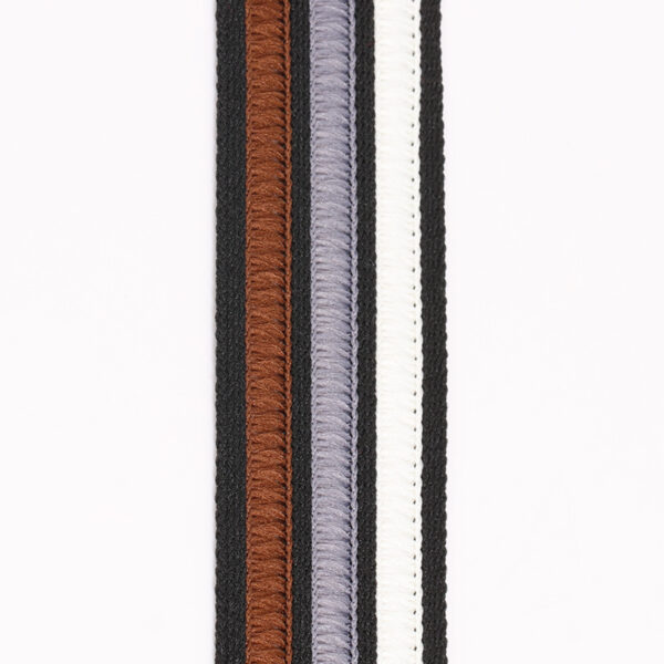 New Color-Mixed Striped Polyester Webbing – 3.2CM Decorative Side Tape for Pants, Garment Trims & Fashion Accessories