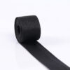 100D Dense Black & White Polyester Webbing – Solid Color Tight-Weave Trim for Apparel, Bags & Accessories
