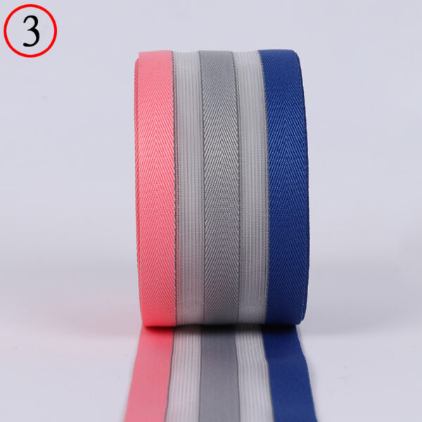 4.5cm Intercolor Polyester Herringbone Mesh Webbing – Semi-Transparent Fish Silk Tape for Garment & Bag Trim