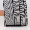 JXL-TP-0057-1 New Computer Jacquard Polyester Herringbone Tape – Double-Sided Lettered Webbing for Garment & Shoe Accessories