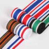 2.5cm Multicolor Polyester Ribbed Webbing Tape – High-Density Decorative Stripe Trim for DIY Sewing & Garment Accessories