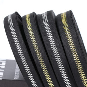 Gold & Silver Metallic Jacquard Webbing – 2.0-2.5cm Twill Polyester Decorative Ribbon for Apparel & Packaging Trim