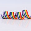 1–6cm Rainbow Stripe Woven Webbing – Colorful Polyester Tape for Apparel Tags, DIY Crafts, Fashion Accessories & Packaging