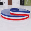 主图-02 Red-White-Blue Tricolor Polyester Webbing – 1.0–3.0cm Flat Weave Tape for Bag, Shoe & Garment Trim (300D)