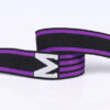 3cm Elastic Polyester Jacquard Webbing with "M" Letter Design – Side Stripe Trim for Pants & Garments