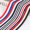 主图-02 Red White Blue Mélange Polyester Knitted Tape – Interlock Warp-Knitted Trim for Garment Edge & Waistband