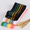 7cm Intercolor Breathable Knitted Tape with Fish Line Mesh – Side Trim for Casual Sports Pants