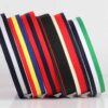 Wholesale Multicolor Striped Polyester Webbing – High-Density Flat Woven Tape for Garment Decoration & DIY Craft Projects