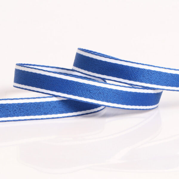 In-Stock 100D Dense Weave Mélange Stripe Polyester Tape – 3-Color Trim Webbing for Garment Necklines, Bags & DIY Projects