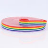 1–6cm Rainbow Stripe Woven Webbing – Colorful Polyester Tape for Apparel Tags, DIY Crafts, Fashion Accessories & Packaging