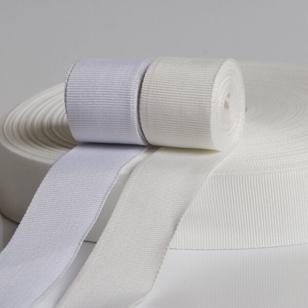 Factory Direct Black & White Striped Polyester Grosgrain Ribbon – Dense Plain Weave Webbing for Garment Trims & Textile Accessories