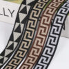 1.5–2cm Polyester Jacquard Ribbon – Maze & Great Wall Pattern Computer-Woven Decorative Trim