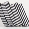 主图-03 Wholesale Black and White Stripe Polyester Webbing – High-Density Flat Grosgrain Trim for Clothing & Accessories