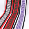 4cm Ribbed Knit Jacquard Webbing – Stretch Polyester Side Tape for Sportswear and Apparel