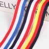 Red-White-Blue Tricolor Polyester Webbing – 300D Tight Weave Flat Stripe Tape for Apparel & Bag Decoration