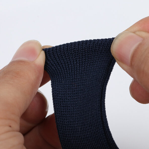 主图-03 Black & White 150D Polyester Knitted Tape – Garment Neckline Binding and Side Panel Trim