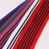 6.5cm Wide Striped Intercolor Chunky Knit Tape – Polyester Warp-Knitted Trim for Sportswear Side Panels