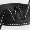 主图-04 In-Stock Black & White Plain Weave Dot Webbing – Polyester Side Stripe Tape for Apparel & Fashion Decoration