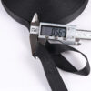100D Dense Black & White Polyester Webbing – Solid Color Tight-Weave Trim for Apparel, Bags & Accessories