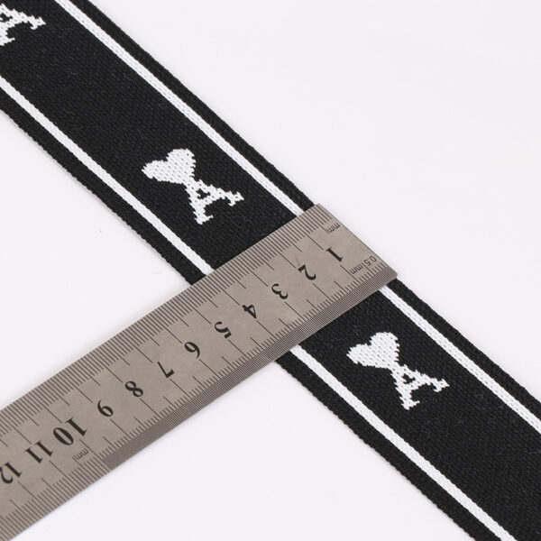 4cm Ribbed Jacquard Knit Webbing – Customizable Side Trim for Garments and Sportswear