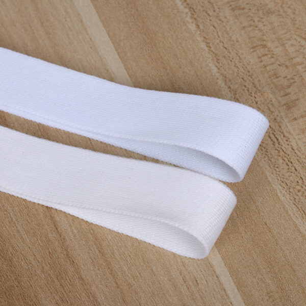 主图-04 Black & White 150D Polyester Knitted Tape – Garment Neckline Binding and Side Panel Trim