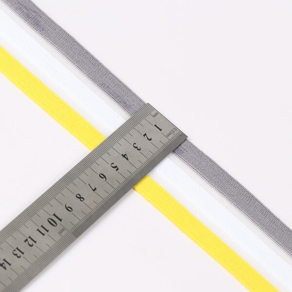 5cm Breathable Colorful Polyester Knit Tape with Mesh – Side Trim Webbing for Sportswear & Casual Pants