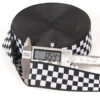 主图-05 In-Stock Black & White Checkered Jacquard Webbing – Polyester Decorative Tape for Pants Side Stripes, Apparel Trim & Bag Accessories