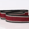 2.5cm Intercolor Polyester Webbing – Striped Grosgrain Tape for Shoes, Garments, Bags & DIY Crafts