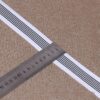 3.5CM Black & White Mélange Striped Polyester Webbing – 100D Densely Woven Trim for Garment Binding, DIY Crafts & Wholesale Supply