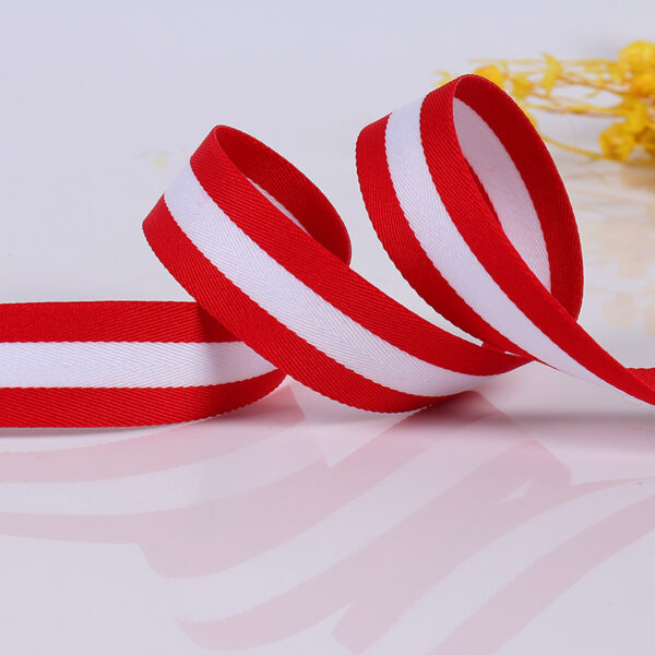 Multicolor Fishline Polyester Herringbone Webbing – 1.0–3.0cm Decorative Edge Trim for Garment & Bag Accessories