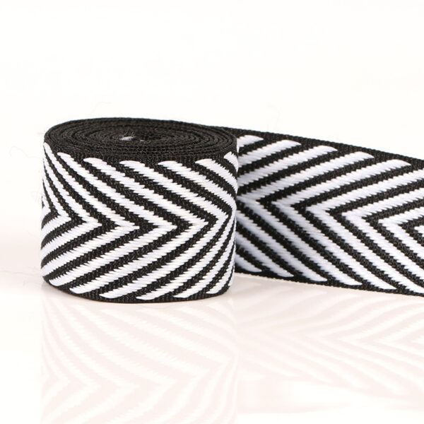 主图-05 New Computer Jacquard Polyester Herringbone Tape – Double-Sided Lettered Webbing for Garment & Shoe Accessories