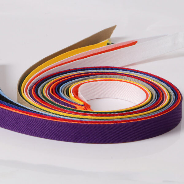 Wholesale Colorful Twill Stripe Polyester Webbing – Garment Side Tape & Binding Trim for Apparel Decoration