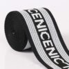 5cm Ribbed Jacquard Knit Tape – “Nice” Text Side Trim for Sportswear and Fashion Apparel