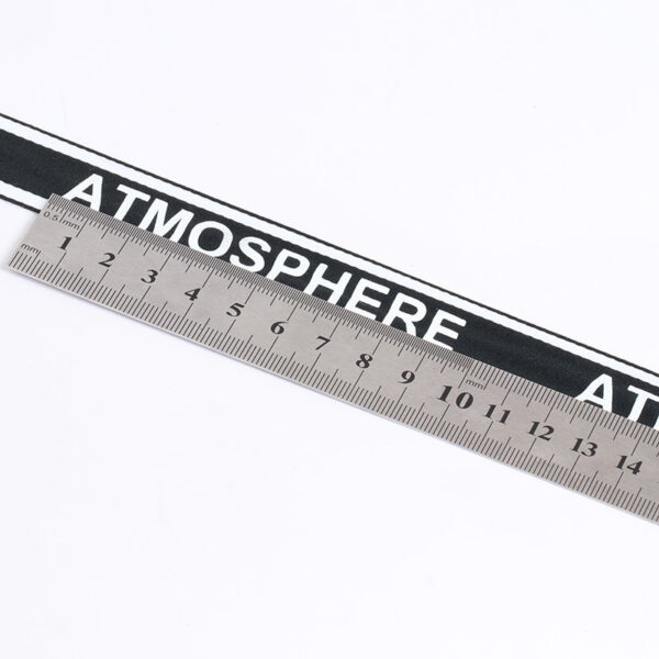 2.5cm Printed Polyester Webbing – ATMOSPHERE Letter Strap for Garment Accessories