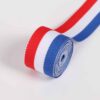 Red-White-Blue Tricolor Polyester Webbing – 300D Tight Weave Flat Stripe Tape for Apparel & Bag Decoration