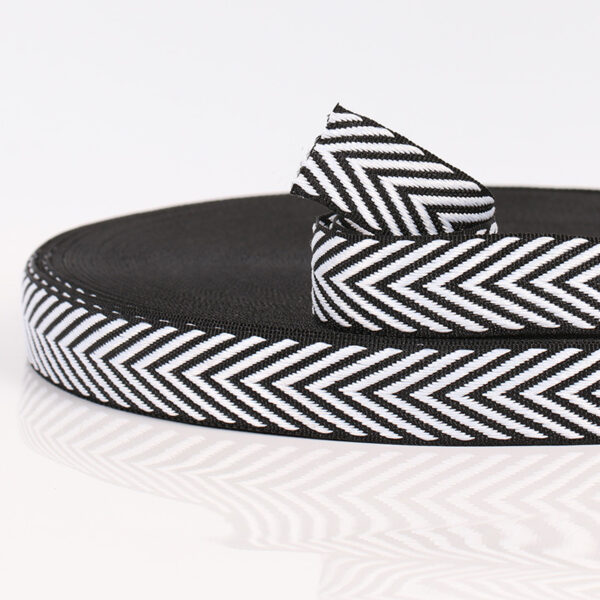 主图-06 New Computer Jacquard Polyester Herringbone Tape – Double-Sided Lettered Webbing for Garment & Shoe Accessories