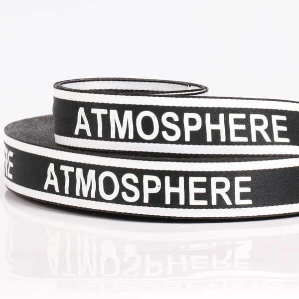 2.5cm Printed Polyester Webbing – ATMOSPHERE Letter Strap for Garment Accessories