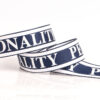 2.5cm 100D High-Density Polyester Printed Webbing – Color-Mixed Tape with “PEYSONALITY” Lettering