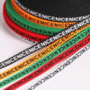 1.0cm NICE Printed Herringbone Polyester Webbing – Colorful Heat Transfer Logo Tape for Apparel & Accessories