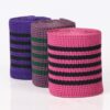 6.5cm Wide Striped Intercolor Chunky Knit Tape – Polyester Warp-Knitted Trim for Sportswear Side Panels