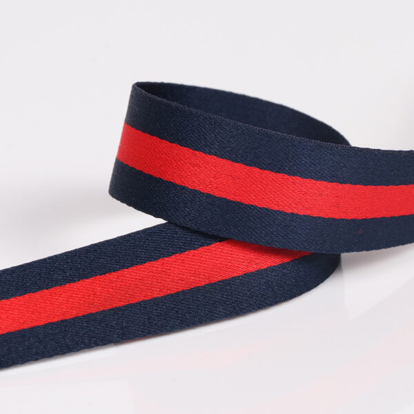 100D Multicolor Stripe Webbing – Densely-Woven Decorative Tape for Clothing, Bags & DIY Crafts