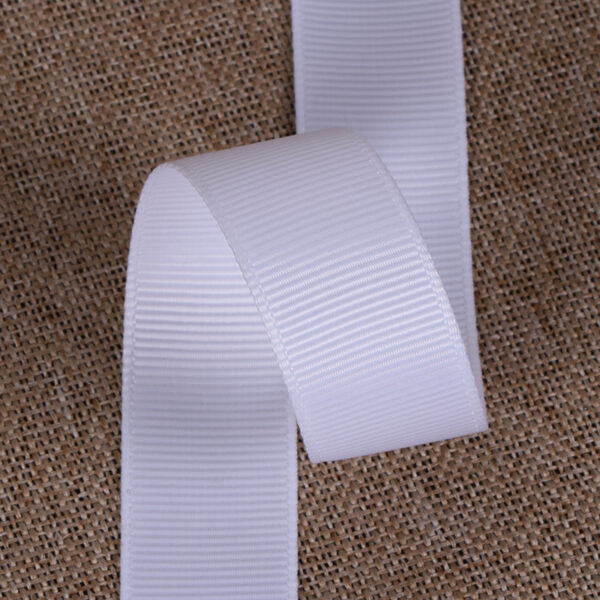 Custom Color Polyester Grosgrain Ribbon – Striped Ribbed Tape for Hair Bows, Garment Trim & DIY Accessories (Factory Stock Available)
