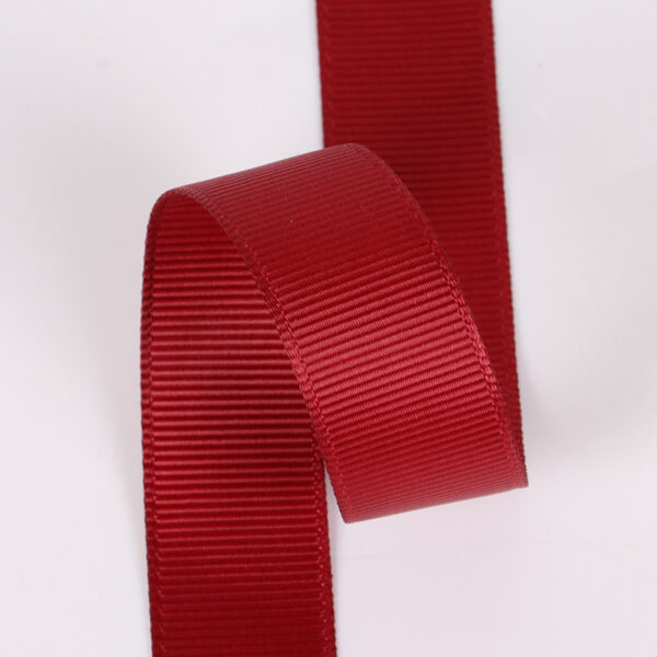 Custom Color Polyester Grosgrain Ribbon – Striped Ribbed Tape for Hair Bows, Garment Trim & DIY Accessories (Factory Stock Available)