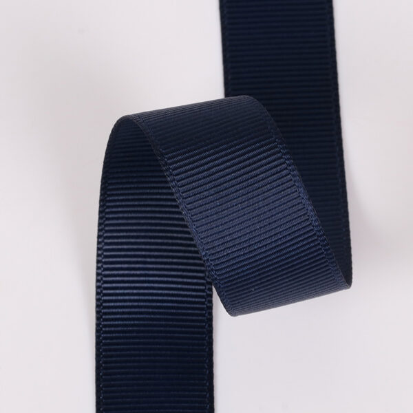 Custom Color Polyester Grosgrain Ribbon – Striped Ribbed Tape for Hair Bows, Garment Trim & DIY Accessories (Factory Stock Available)