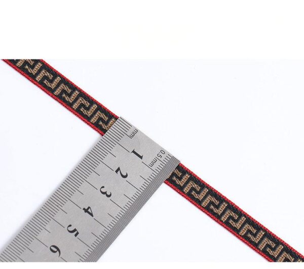 1cm E-SPORT Letter Jacquard Webbing – High-Density Polyester Trim Tape for Garment Decoration